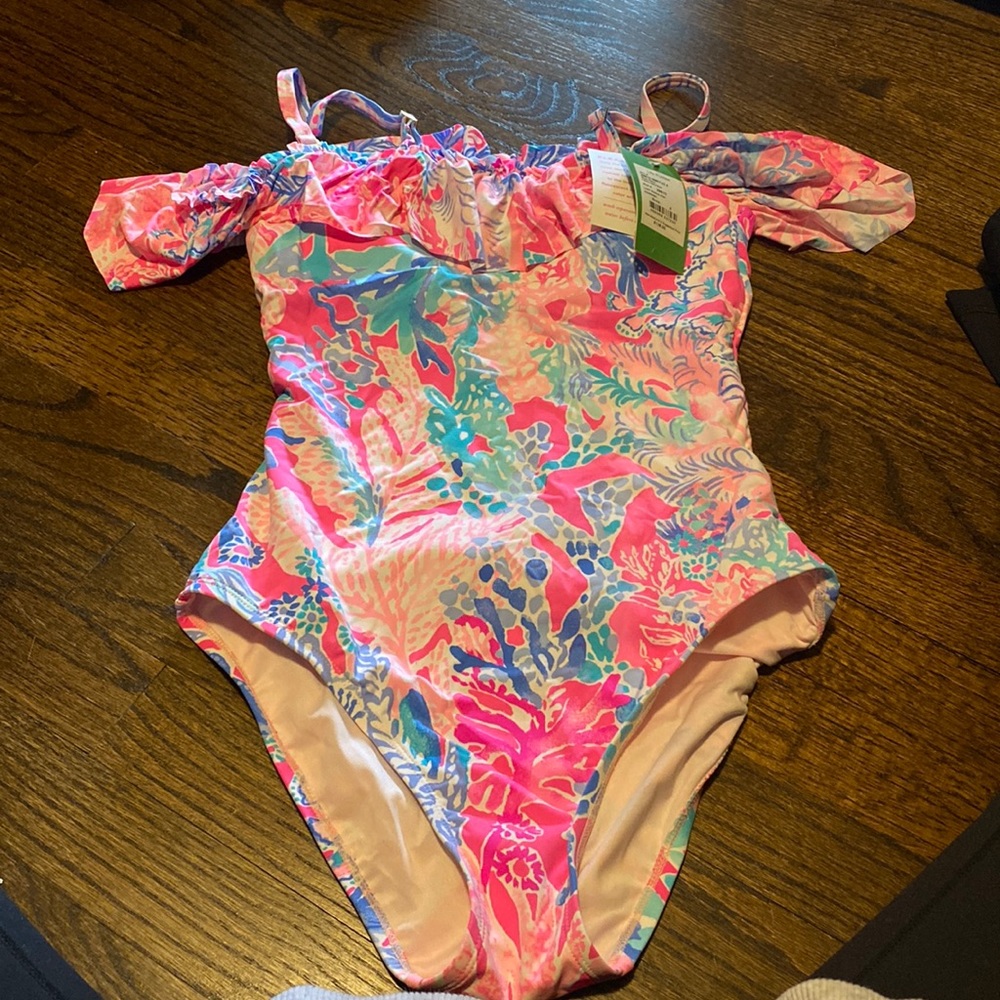 NWT Lilly Pulitzer off the shoulder fiesta one piece